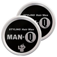 MAN-Q 光澤造型髮蠟，強力支撐，短髮適用，60g, 2罐