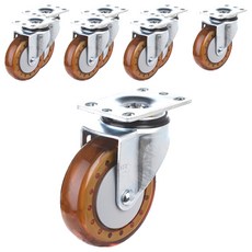 T-REX CASTER 旋轉腳輪 130 x 64 x 95 mm 智慧 BROWN P504S-7 BR, 8個