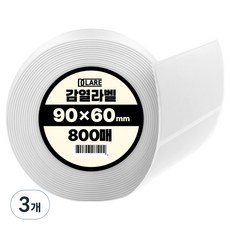 디클레어 바코드프린터용 감열라벨지 800매, 3개