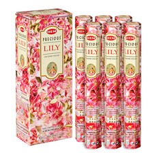 HEM 인센스 스틱 20p x 6개 세트, 프레셔스 릴리