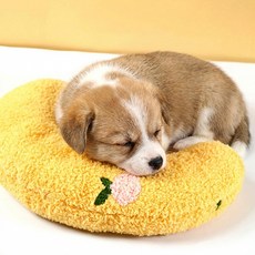 애틱트 반려동물 부들부들 딥슬립 U자형 배게 쿠션, 오렌지, 1개