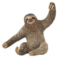 COLLECTA 動物模型玩具 樹懶 PVC塑膠材質 適合3歲以上兒童, 1個