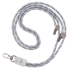 ekax 調節扣抽繩背帶, 聚酯纖維 PU皮革 五金, 69公分, 台灣製造, 織紋霧灰, 1條