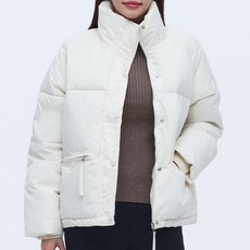 ELSSO 女款立領短版鋪棉夾克