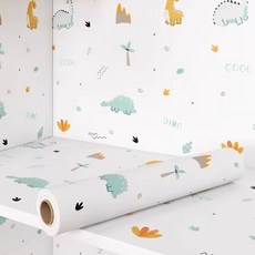 오펠리어 귀여운 그림 스티커 벽지, 공룡 파라다이스