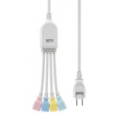 Kinyo 1對4可轉向電源線組 4孔 NDL-204, 1個, 335mm