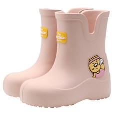 KAKAO FRIENDS 春植健身小白兒童雨鞋 可愛時尚設計, 230mm, 粉色