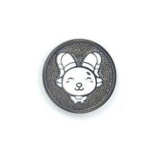 GIVOTGOLF 十二生肖圓形籌碼高爾夫球標, 未羊 (黑色), 1個