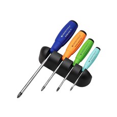 PB SWISS TOOLS 軟柄十字螺絲起子 彩虹系列 CBB-4組, 1組