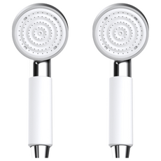 CEBIEN Punch彩色手持蓮蓬頭, 2個, 白色