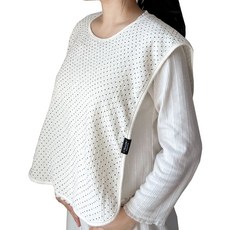 Cherinette 媽媽圍兜 哺乳圍裙 拍嗝墊, 詩意圓點, 1個, 1入