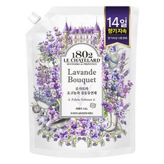 1802 LE CHATELARD 高濃縮衣物柔軟精 薰衣草 補充包, 1個, 1.6L