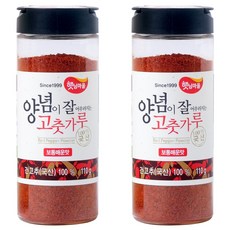 햇님마을 양념이 잘 어우러지는 국산 고춧가루 보통매운맛, 110g, 2개