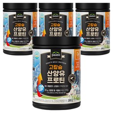 팔레오 고칼슘 산양유 프로틴 파우더, 280g, 4개