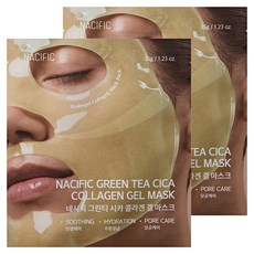네시픽 그린티 시카 콜라겐 겔 마스크, 2개, 1개입