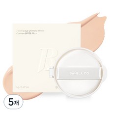바닐라코 커버리셔스 얼티밋 화이트 쿠션 파운데이션 리필 14g, 21 로제, 5개
