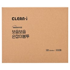 CLEAN i 蓬鬆柔軟手提袋 嬰兒爽身粉香 3號 300入, 12L, 1個