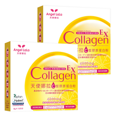 Angel LaLa 天使娜拉 EX 穀胱甘肽 C皙膠原蛋白粉, 6000mg小分子膠原蛋白, 日本專利穀胱甘肽GSH, 15包, 8g, 2盒