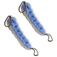 정월마켓 롱 바디 샤워타올, 블루, 2개, 1개입