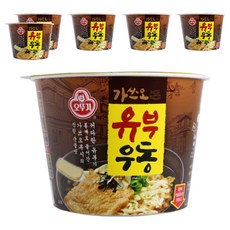 오뚜기 가쓰오 유부 우동 컵라면, 100g, 6개