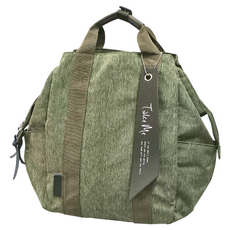 日本 Nicott TakeMe 3WAY媽媽包 多功能 大容量 防水材質, 37 x 44 x 14.5cm, 橄欖綠