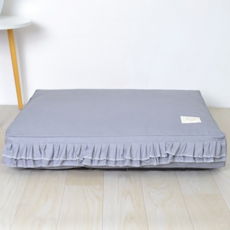 파스텔펫 파스텔 프릴 반려동물베드, 그레이, 1개