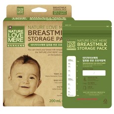 NATURE LOVE MERE 然自母愛 感溫母乳儲存袋 200ml, 30入, 1盒