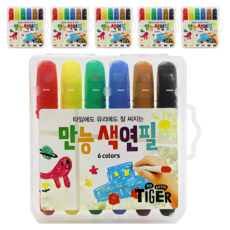 MY LITTLE TIGER 萬能彩色鉛筆, 6 種顏色, 6個