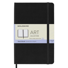 MOLESKINE 藝術素描本 MED 黑色, B6, 1個, 104張