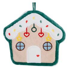 聖誕氛圍掛式擦手巾, 薑餅屋, 1個