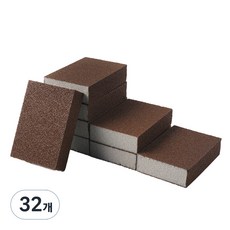 생활공식 강력한 스텐청소 수세미 브라운, 32개, 1개입