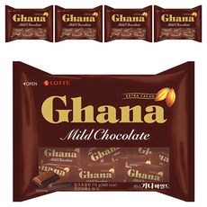 가나 마일드 초콜릿 미니, 175g, 5개