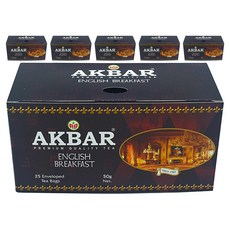 아크바 잉글리쉬 브렉퍼스트 홍차, 2g, 25개입, 6개