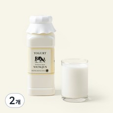 영준목장 수제 요거트 플레인, 500ml, 2개