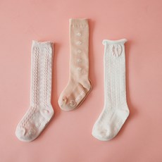 cocoB Dorothy 女童款網眼透氣及膝襪 3種組