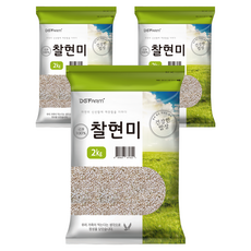 대구농산 건강한밥상 국산 찰현미, 2kg, 3개