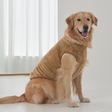 狗眼狗衣服中型犬大型犬圍巾羊毛, 棕色