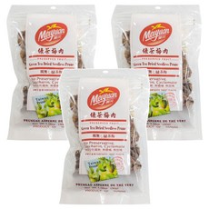 美元蜜餞 甜蜜袋系列 綠茶梅肉, 30g, 3包