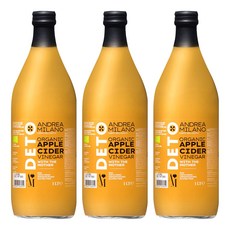 ANDREA MILANO 蘋果醋朝葵, 3個, 1L