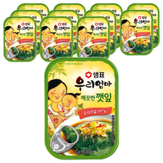 샘표우리엄마 깨끗한깻잎 기타반찬통조림, 70g, 12개