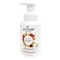 ATTITUDE 艾特優 Super leaves 泡沫洗手乳 紅色藤葉 295ml, 1瓶