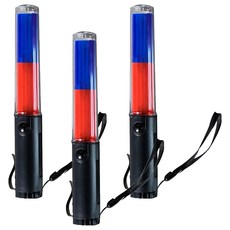 LED 交通管制安全信號棒, 紅色 + 藍色, 3個