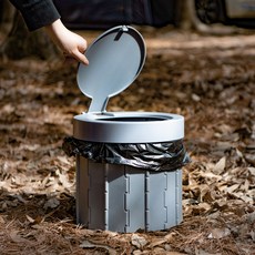 아이두젠 휴대용 ABS 커버 토일렛 박스, Gray, 1개