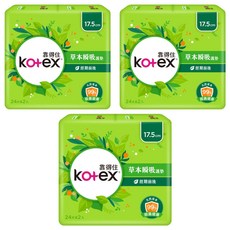 Kotex 靠得住 草本瞬吸護墊 2包, 17.5cm, 48片, 3組