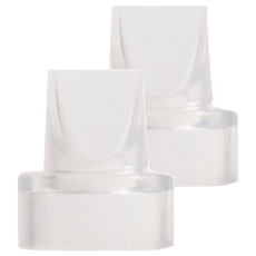 hegen 手動 電動擠奶器專用 矽膠瀘嘴2.0 更換配件, 2個, 透明色