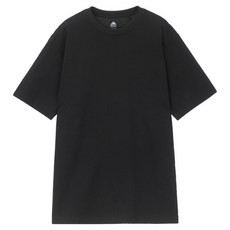 Basic House 男女通用常規版型 16 件純色短袖棉質 T 卹 LATS0104, 黑色