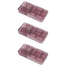 ROYALLIN 蘿林嚴選 隨身藥盒 附帶切藥器 磨粉器 紅色, 3個