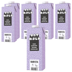 MOELK 德國 咖啡大師無糖燕麥奶, 原廠獨家配方添加天然椰子油, 無麩質無大豆無堅果, 低卡, 1L, 6瓶