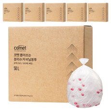 코멧 뽑아쓰는 분리수거 배접 비닐봉투, 600개, 50L