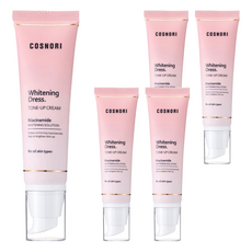 COSNORI Whitening Dress 淨白提亮素顏霜，含菸鹼胺美白溶液，適合所有膚質, 單色, 5條